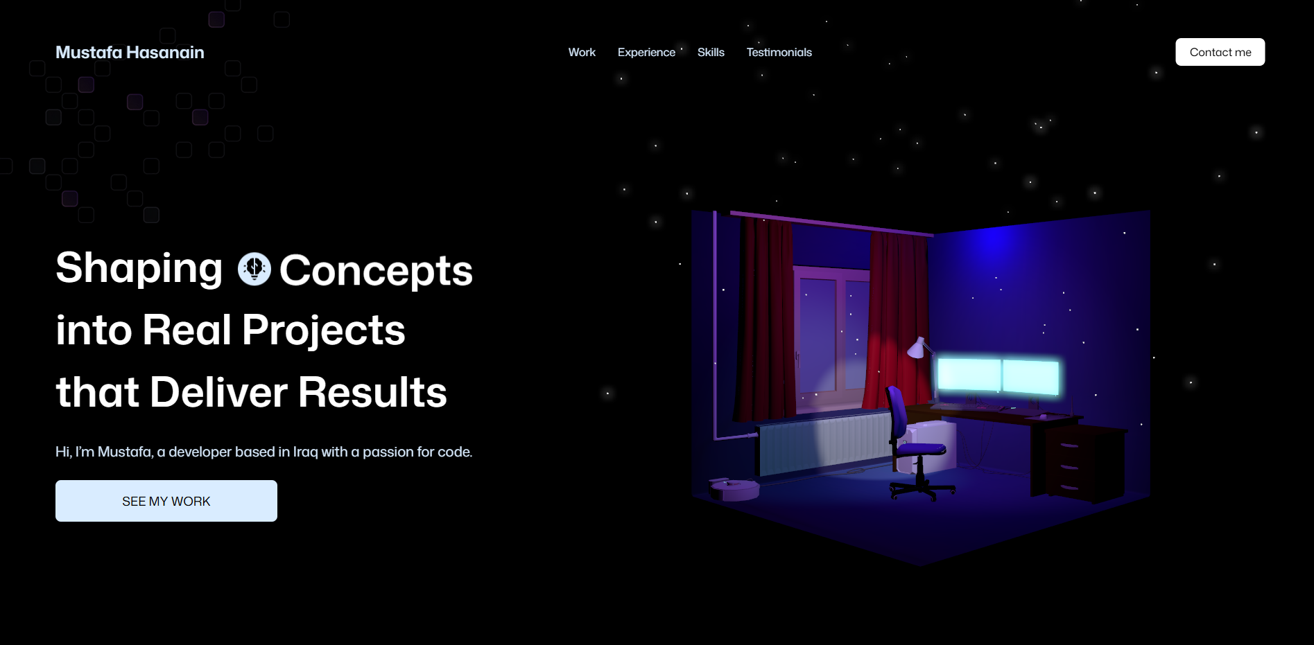 3D Web Developer Portfolio
